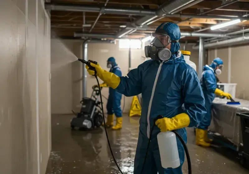 Basement Sanitization and Antimicrobial Treatment process in Boonton, NJ